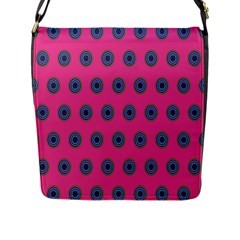 Polka Dot Circle Pink Purple Green Flap Messenger Bag (l)  by Mariart