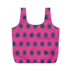 Polka Dot Circle Pink Purple Green Full Print Recycle Bags (m) 