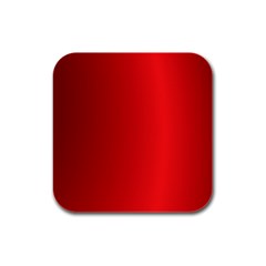 Red Gradient Fractal Backgroun Rubber Square Coaster (4 Pack) 