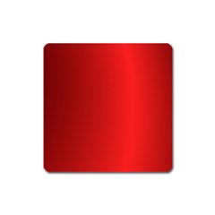 Red Gradient Fractal Backgroun Square Magnet by Simbadda