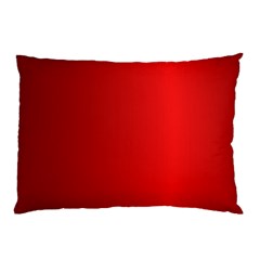 Red Gradient Fractal Backgroun Pillow Case