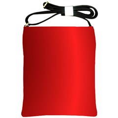 Red Gradient Fractal Backgroun Shoulder Sling Bags by Simbadda