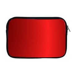 Red Gradient Fractal Backgroun Apple Macbook Pro 17  Zipper Case by Simbadda