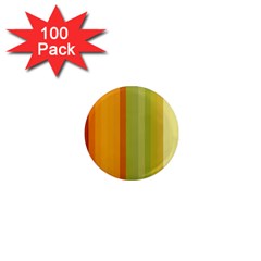 Colorful Citrus Colors Striped Background Wallpaper 1  Mini Magnets (100 Pack)  by Simbadda