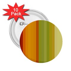 Colorful Citrus Colors Striped Background Wallpaper 2 25  Buttons (10 Pack)  by Simbadda