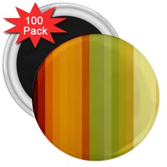 Colorful Citrus Colors Striped Background Wallpaper 3  Magnets (100 Pack) by Simbadda