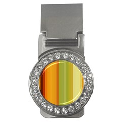 Colorful Citrus Colors Striped Background Wallpaper Money Clips (cz)  by Simbadda