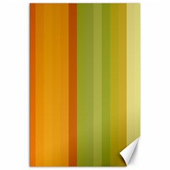 Colorful Citrus Colors Striped Background Wallpaper Canvas 20  X 30   by Simbadda