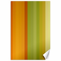 Colorful Citrus Colors Striped Background Wallpaper Canvas 24  X 36  by Simbadda