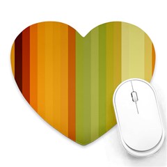 Colorful Citrus Colors Striped Background Wallpaper Heart Mousepads by Simbadda