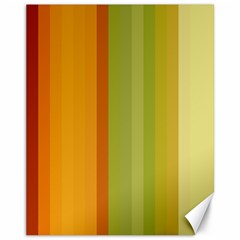 Colorful Citrus Colors Striped Background Wallpaper Canvas 11  X 14   by Simbadda