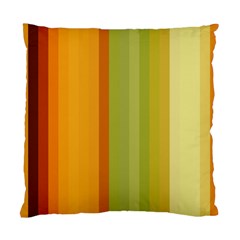 Colorful Citrus Colors Striped Background Wallpaper Standard Cushion Case (one Side) by Simbadda