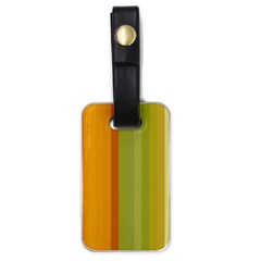 Colorful Citrus Colors Striped Background Wallpaper Luggage Tags (one Side)  by Simbadda