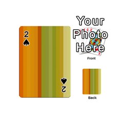 Colorful Citrus Colors Striped Background Wallpaper Playing Cards 54 (mini)  by Simbadda