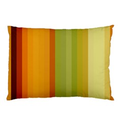 Colorful Citrus Colors Striped Background Wallpaper Pillow Case (two Sides) by Simbadda