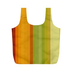 Colorful Citrus Colors Striped Background Wallpaper Full Print Recycle Bags (m)  by Simbadda