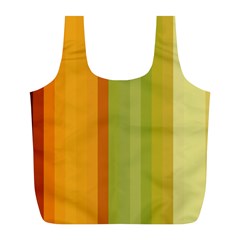 Colorful Citrus Colors Striped Background Wallpaper Full Print Recycle Bags (l)  by Simbadda