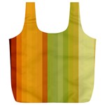 Colorful Citrus Colors Striped Background Wallpaper Full Print Recycle Bags (L)  Front