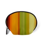 Colorful Citrus Colors Striped Background Wallpaper Accessory Pouches (Small)  Back