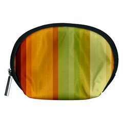 Colorful Citrus Colors Striped Background Wallpaper Accessory Pouches (medium)  by Simbadda