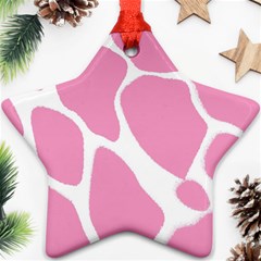 Baby Pink Girl Pattern Colorful Background Star Ornament (two Sides) by Simbadda