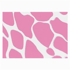 Baby Pink Girl Pattern Colorful Background Large Glasses Cloth by Simbadda