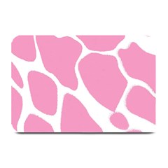 Baby Pink Girl Pattern Colorful Background Plate Mats by Simbadda