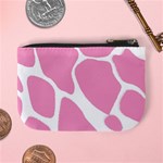 Baby Pink Girl Pattern Colorful Background Mini Coin Purses Back