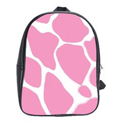 Baby Pink Girl Pattern Colorful Background School Bags(large)  by Simbadda