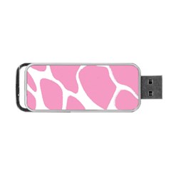 Baby Pink Girl Pattern Colorful Background Portable Usb Flash (two Sides) by Simbadda