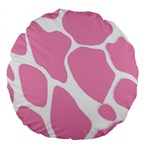 Baby Pink Girl Pattern Colorful Background Large 18  Premium Round Cushions Front