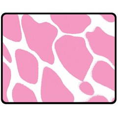 Baby Pink Girl Pattern Colorful Background Double Sided Fleece Blanket (medium)  by Simbadda