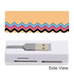 Chevrons Patterns Colorful Stripes Background Art Digital Memory Card Reader (stick)  by Simbadda