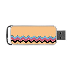 Chevrons Patterns Colorful Stripes Background Art Digital Portable Usb Flash (one Side) by Simbadda