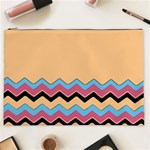 Chevrons Patterns Colorful Stripes Background Art Digital Cosmetic Bag (XXL)  Front