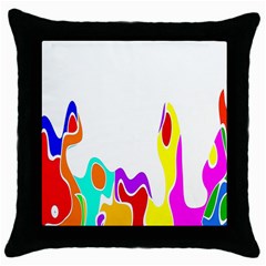 Simple Abstract With Copyspace Throw Pillow Case (black) by Simbadda