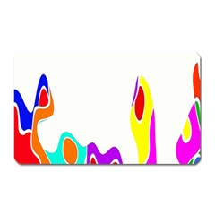 Simple Abstract With Copyspace Magnet (rectangular) by Simbadda