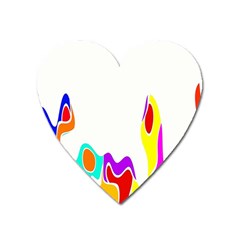 Simple Abstract With Copyspace Heart Magnet by Simbadda