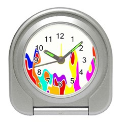 Simple Abstract With Copyspace Travel Alarm Clocks by Simbadda