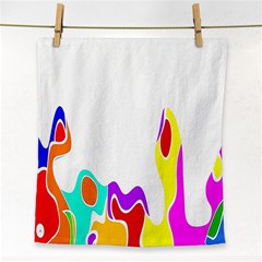 Simple Abstract With Copyspace Face Towel by Simbadda