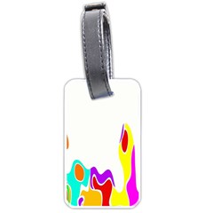 Simple Abstract With Copyspace Luggage Tags (one Side)  by Simbadda