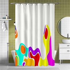 Simple Abstract With Copyspace Shower Curtain 48  X 72  (small)  by Simbadda