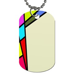 Digitally Created Abstract Page Border With Copyspace Dog Tag (one Side) by Simbadda