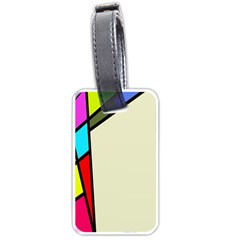 Digitally Created Abstract Page Border With Copyspace Luggage Tags (one Side)  by Simbadda