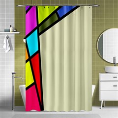 Digitally Created Abstract Page Border With Copyspace Shower Curtain 48  X 72  (small)  by Simbadda