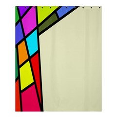 Digitally Created Abstract Page Border With Copyspace Shower Curtain 60  X 72  (medium)  by Simbadda