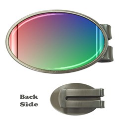 3d Rgb Glass Frame Money Clips (oval)  by Simbadda