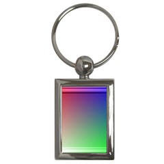 3d Rgb Glass Frame Key Chains (rectangle)  by Simbadda