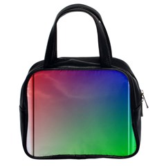 3d Rgb Glass Frame Classic Handbags (2 Sides) by Simbadda