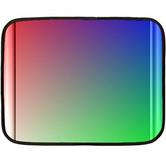 3d Rgb Glass Frame Fleece Blanket (mini) by Simbadda